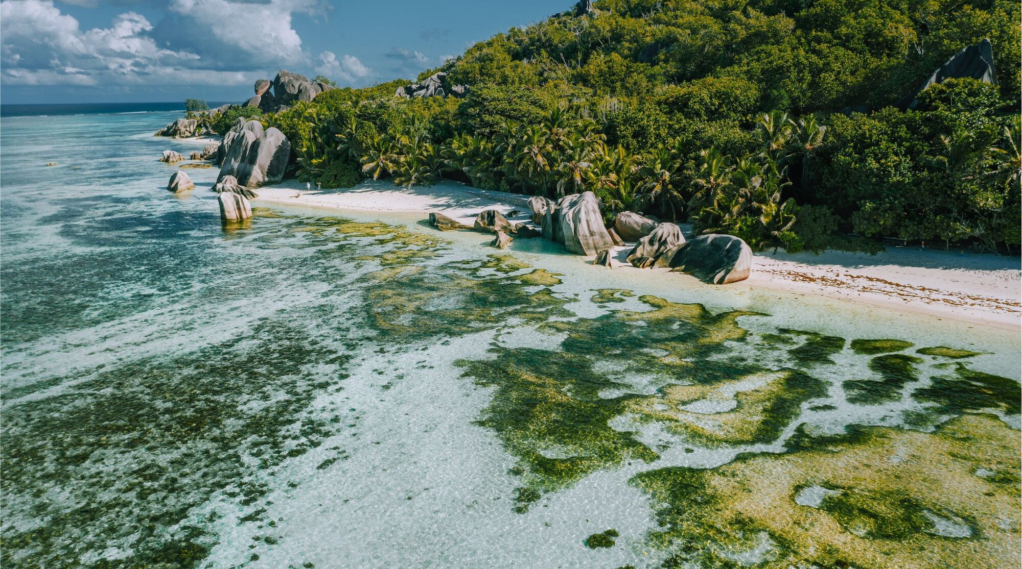 Praslin beach in Seychelles