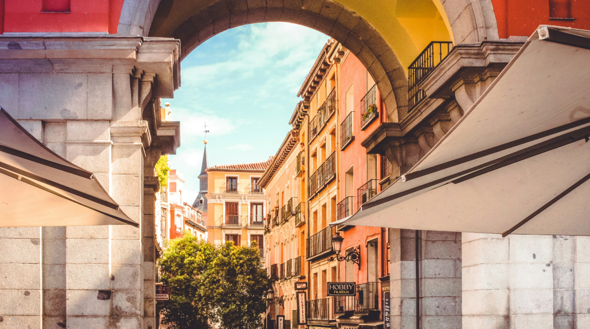 Archway in Madrid, Spain