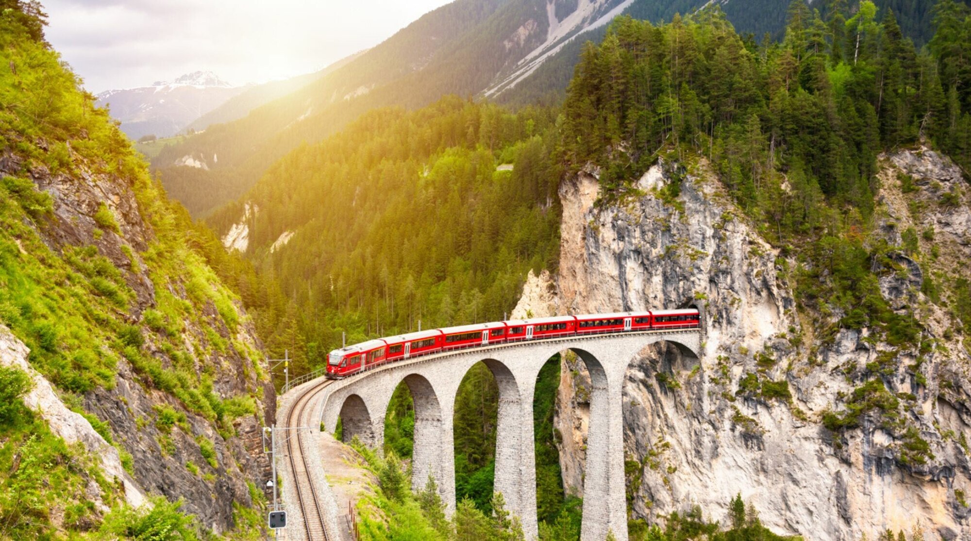 Plus beau train en Suisse glacier express zermatt