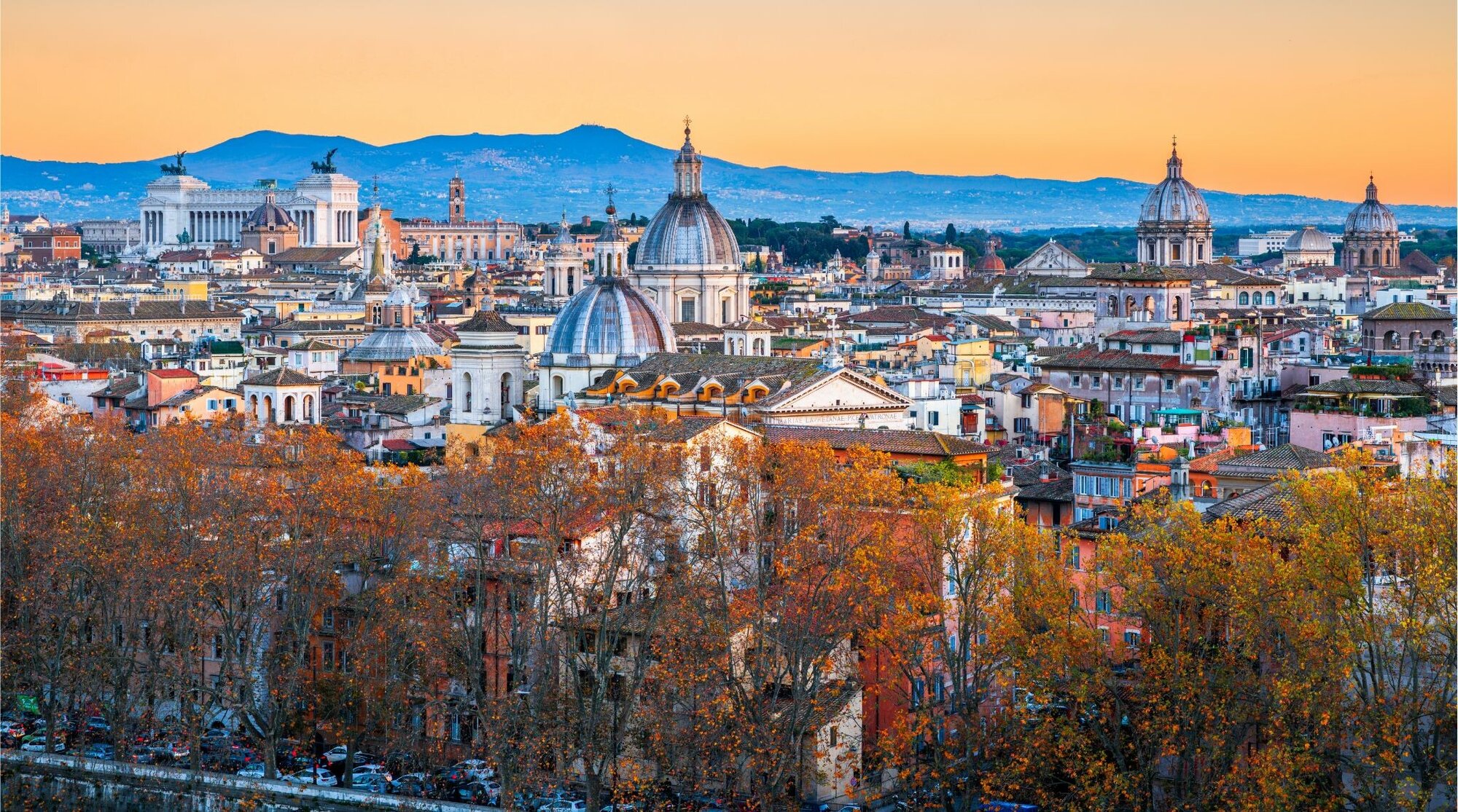 Vista de roma, Itália
