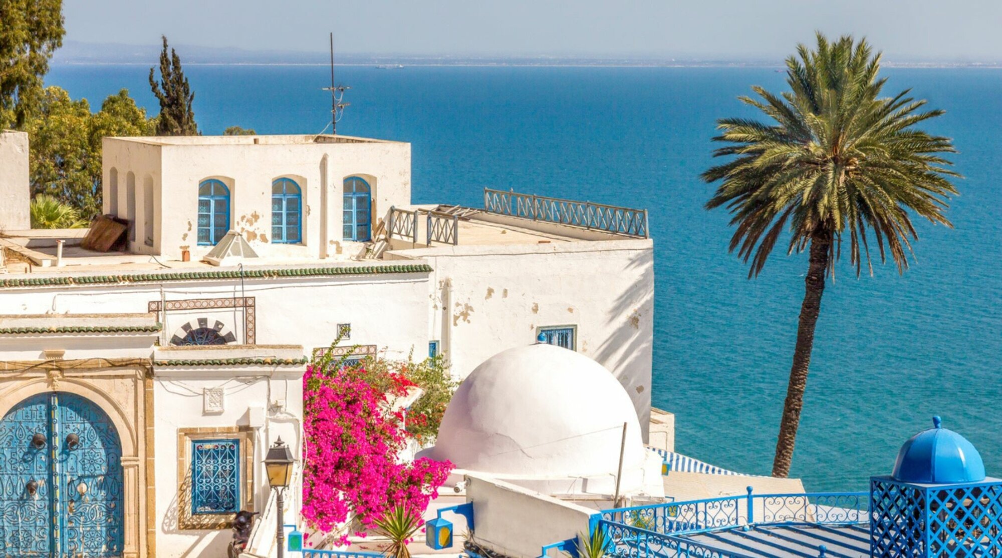 paysage de voyage en tunisie en fevrier a Carthage