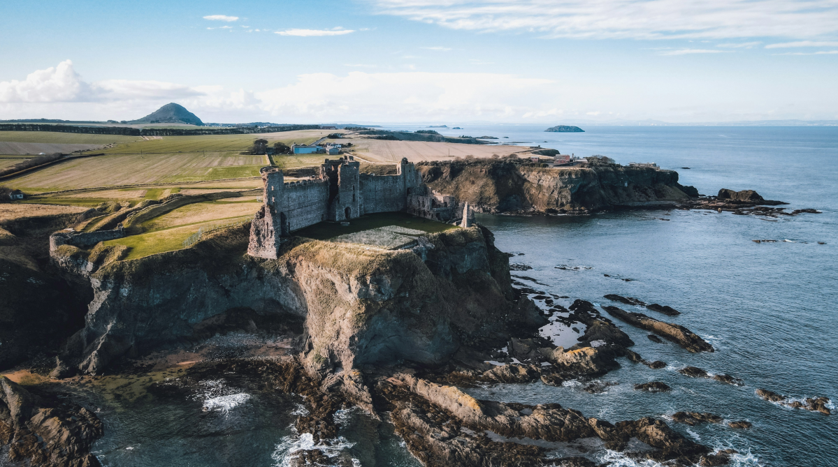 Tantallon Castle in North Berwick, Scotland