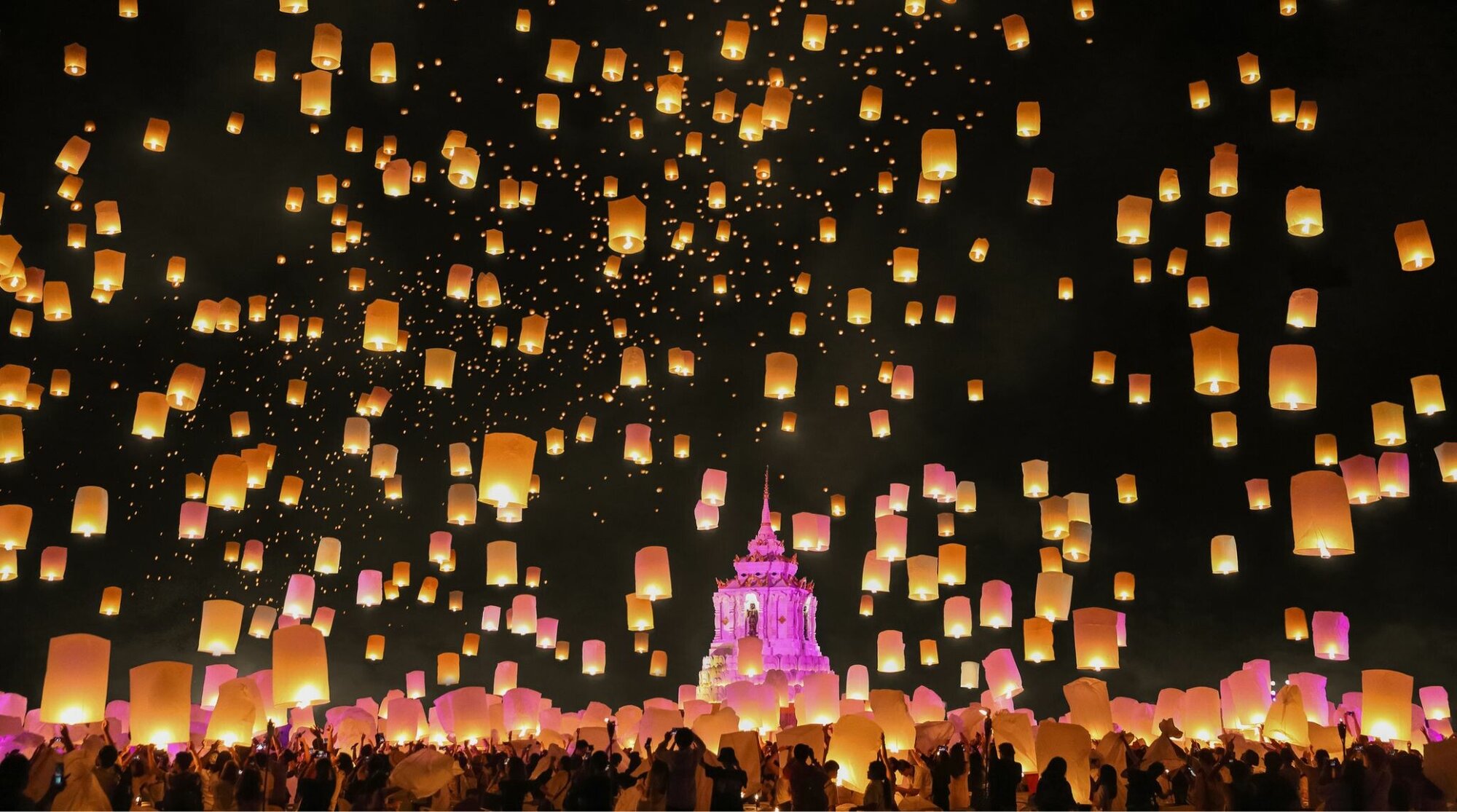festival des lanternes en thailande