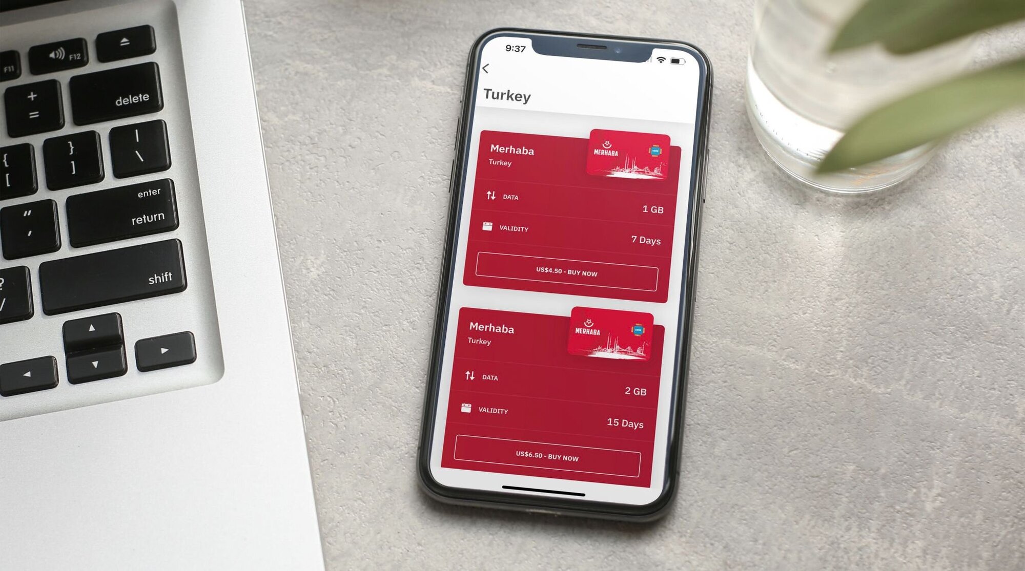 الشريحة الإلكترونية (eSIM) في تركيا من Airalo 
