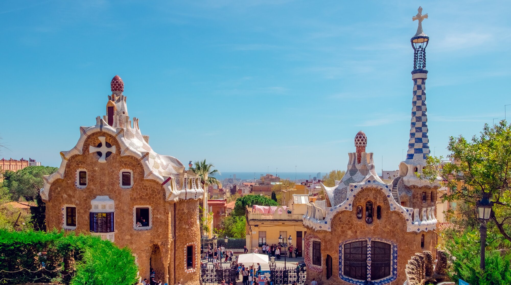 Park Guell in Barcelona, Spain