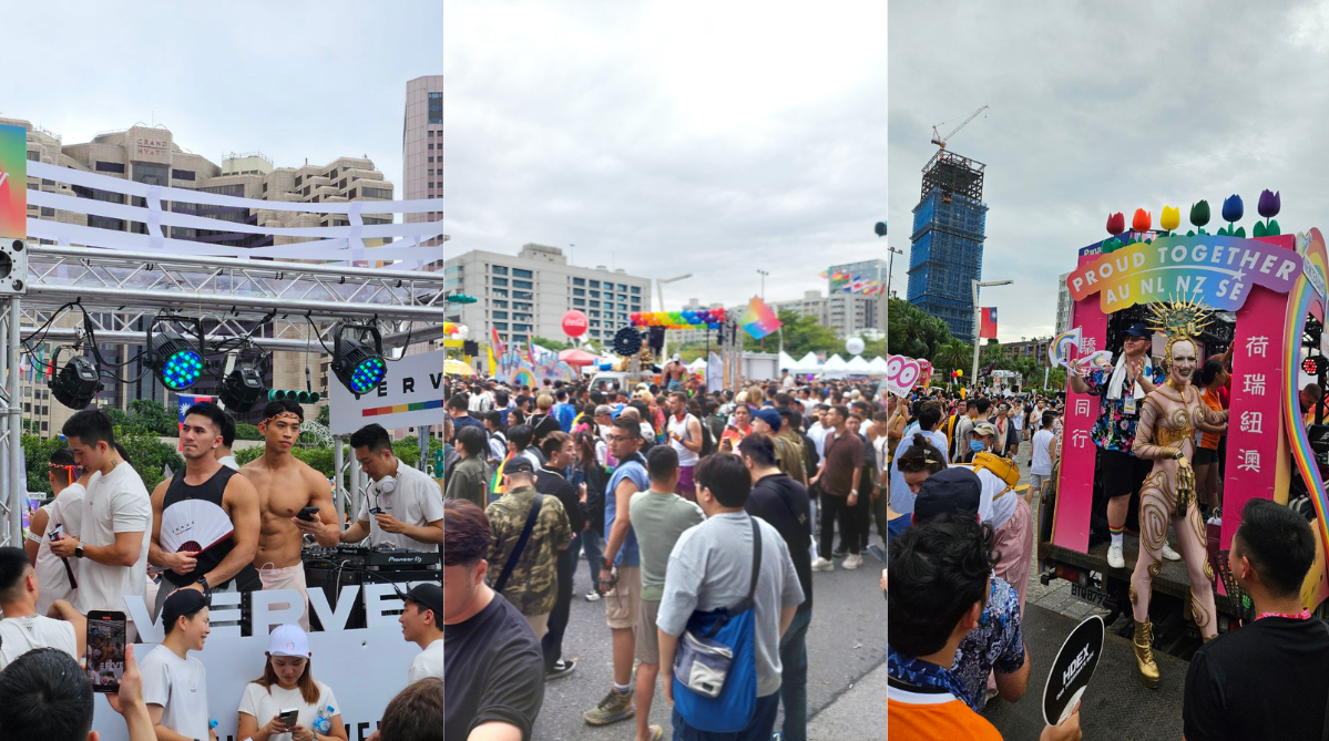 Photos from Taipei Pride 2023 and 2024