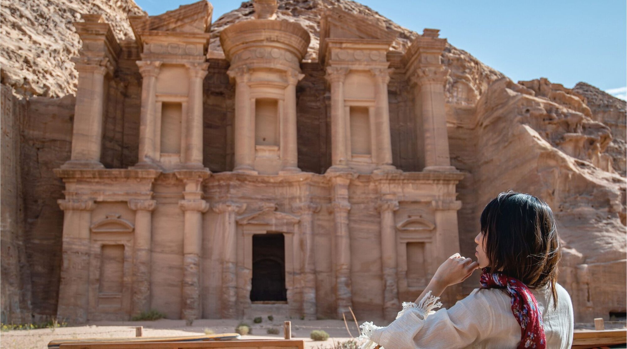 O Tesouro em Petra, Jordânia.