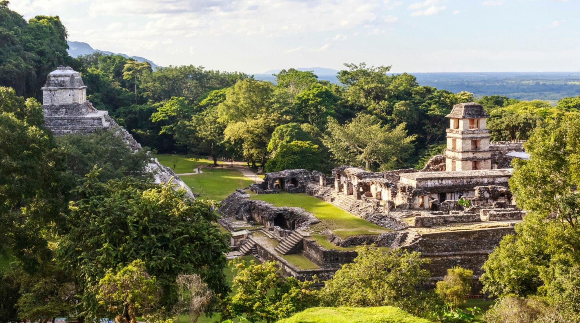 vue de Palenque au mexique