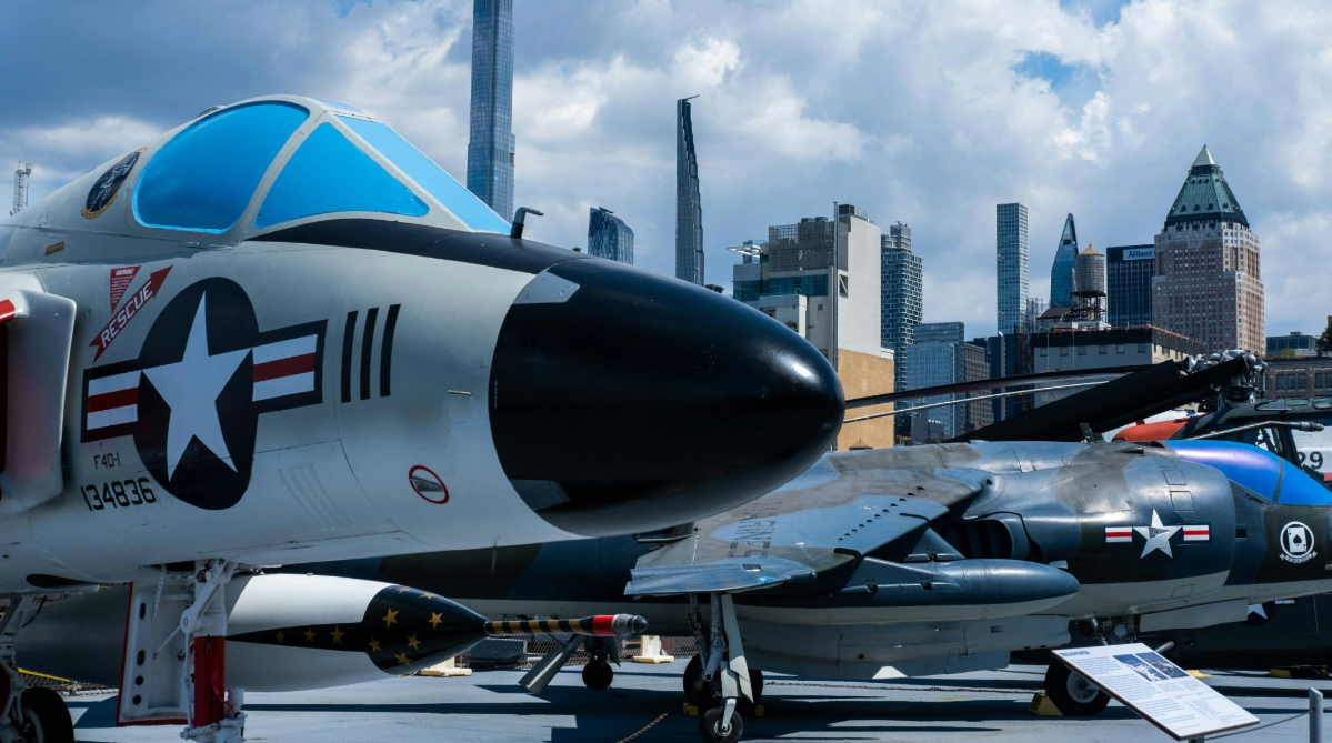 Airplane at the Intrepid Sea, Air and Space Museum, New York City