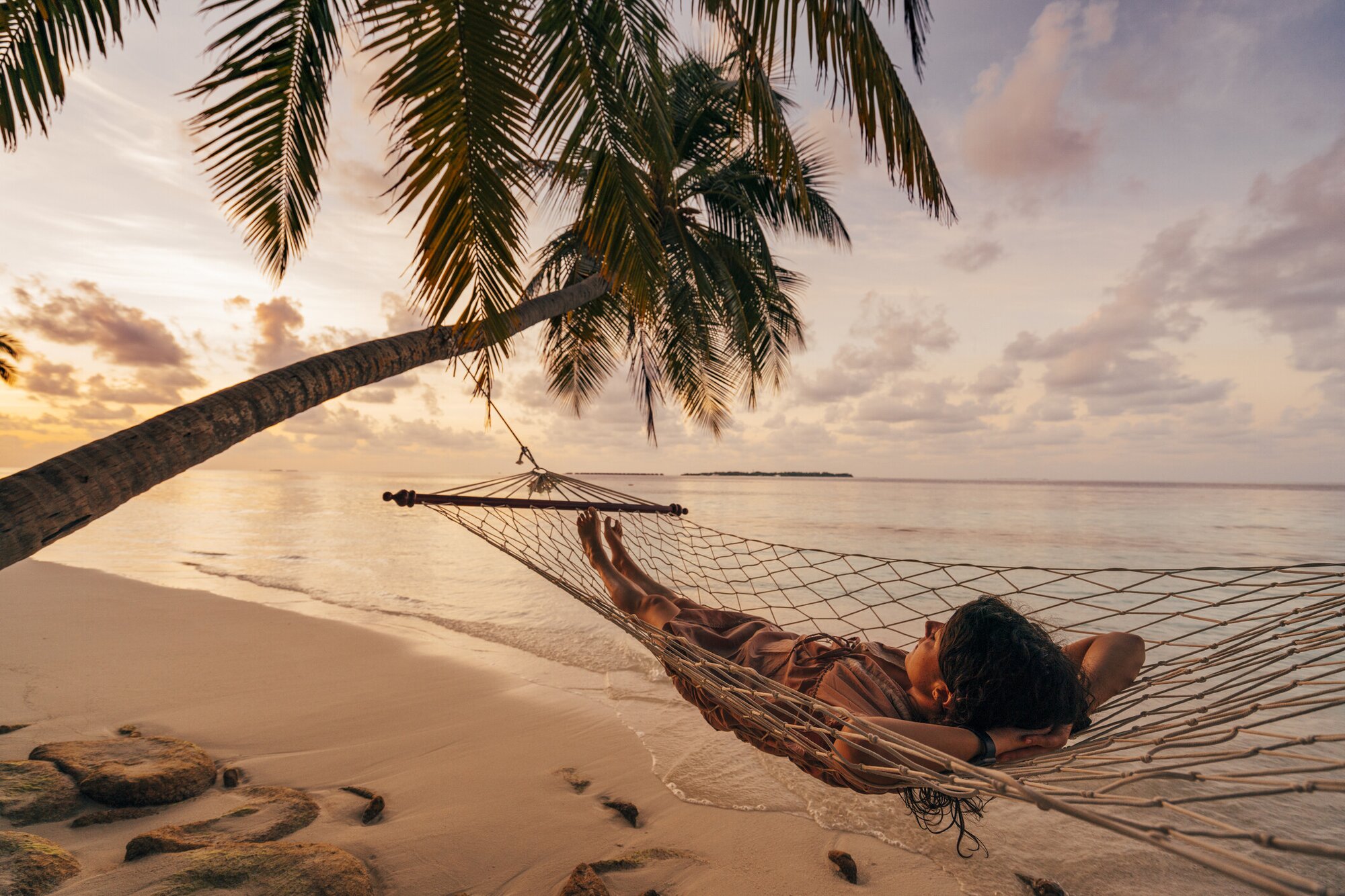 Hängematte auf den Malediven zur besten Reisezeit