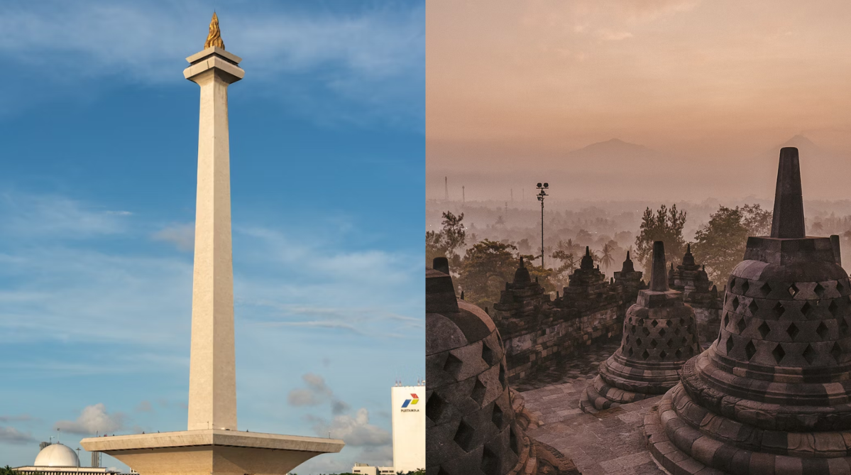 Jakarta (left) and Yogyakarta (right)