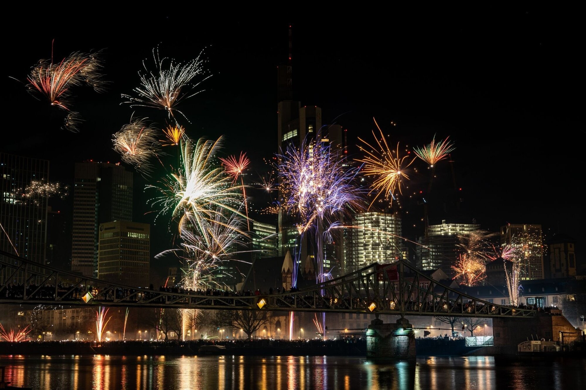 Ein Feuerwerk an Silvester