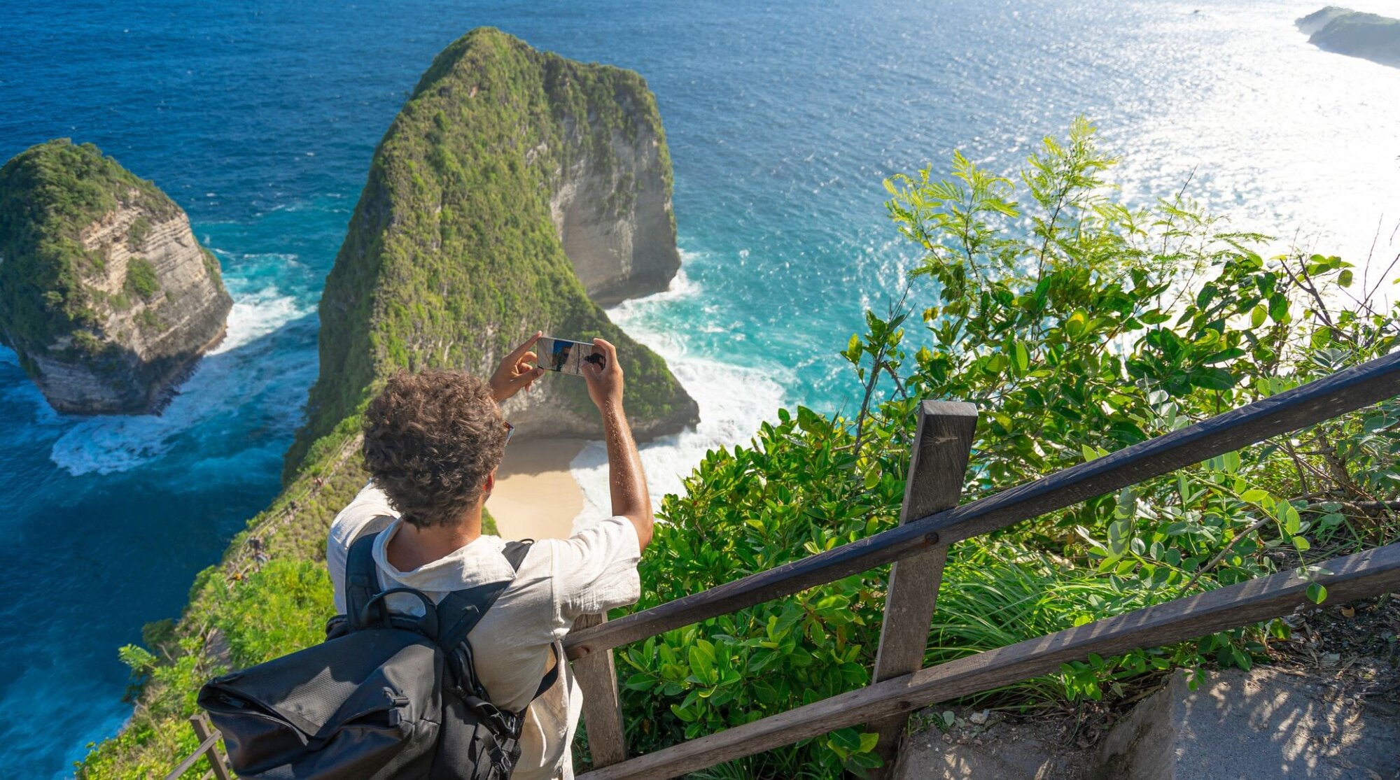 vue de nusa penida en voyage a bali