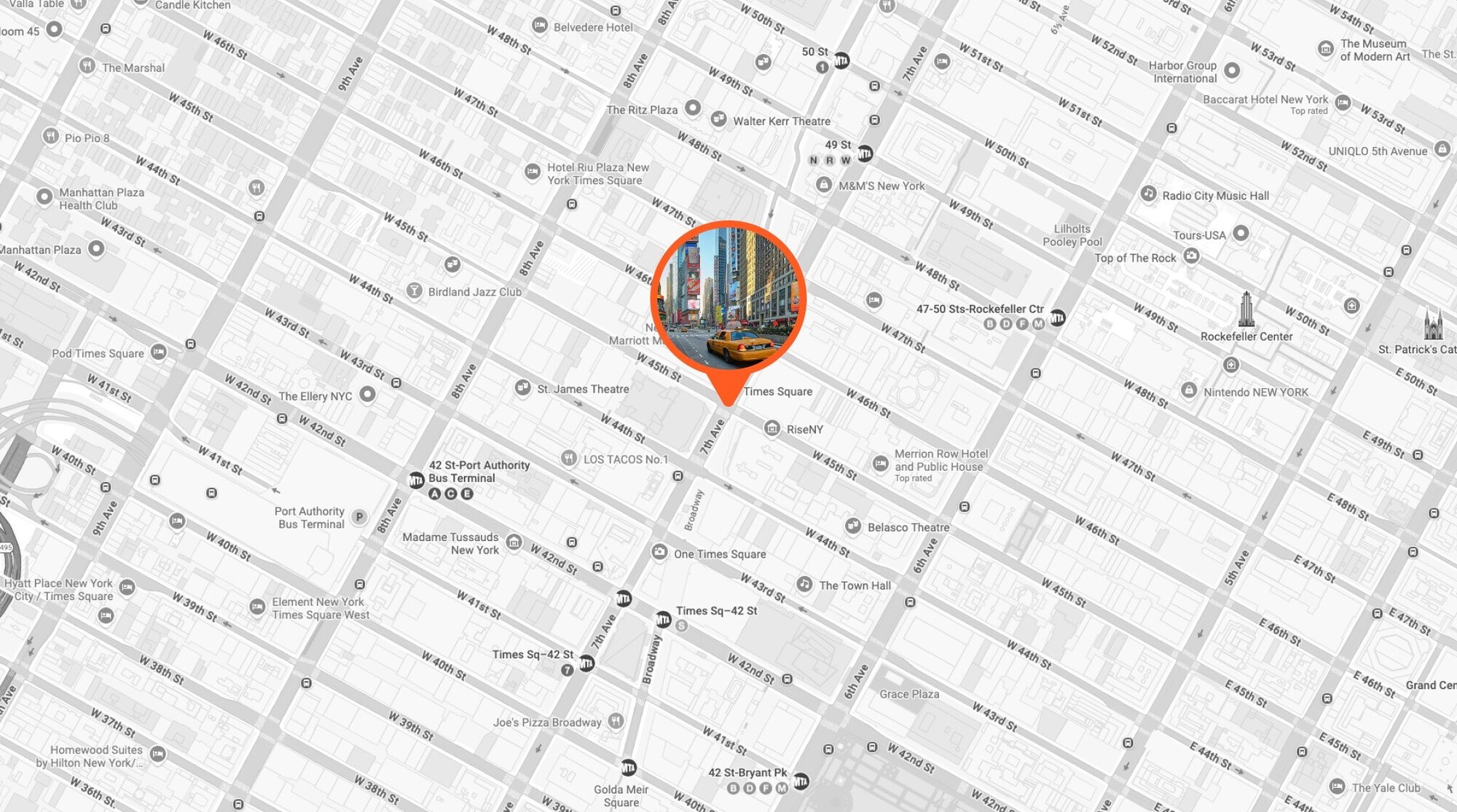 Google Maps Times Square
