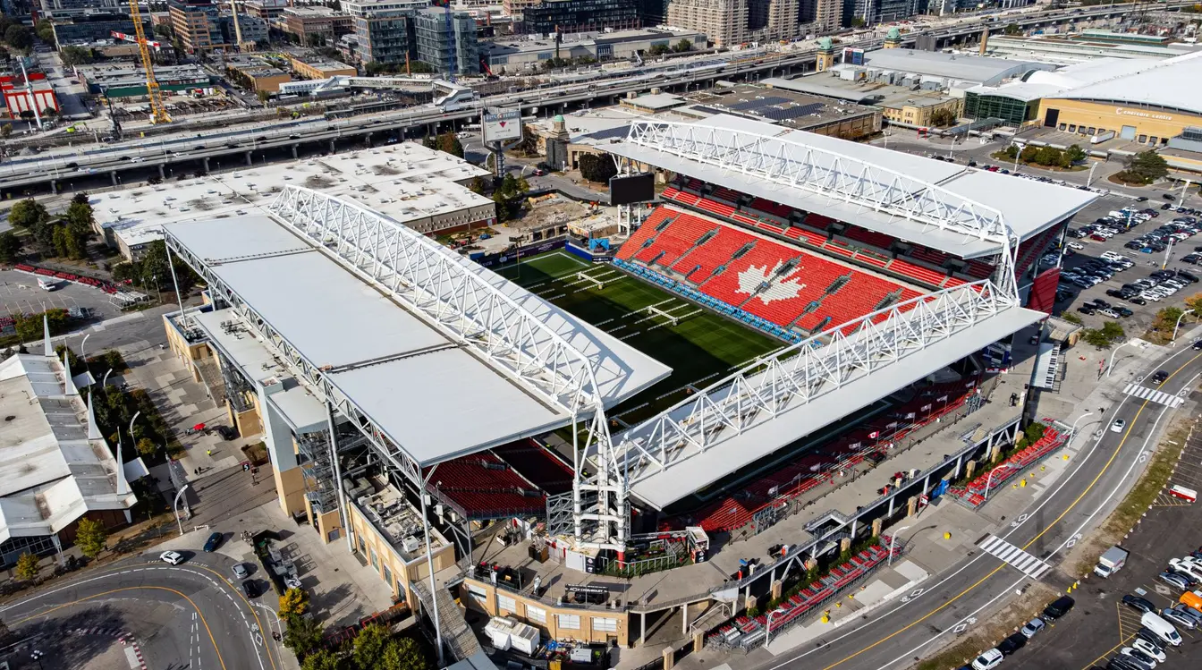 Das Toronto-Stadion (BMO Field) als einer der Spielorte der WM 2026 in Kanada
