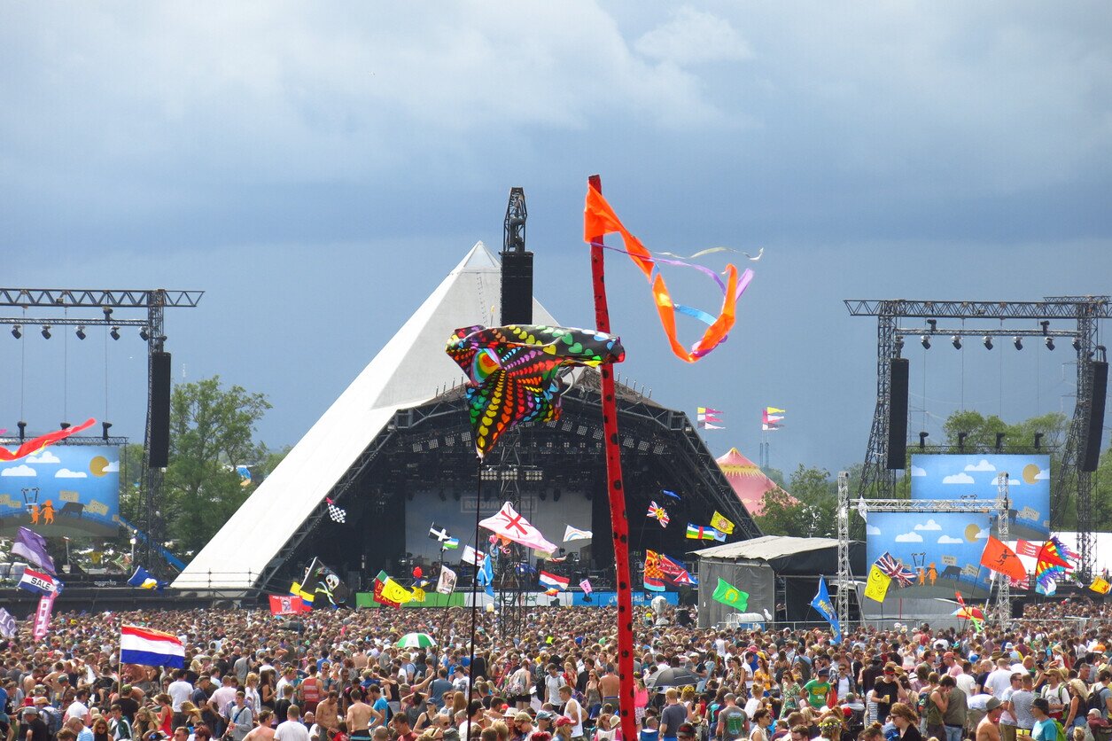 Pyramid stage at Glastonbury