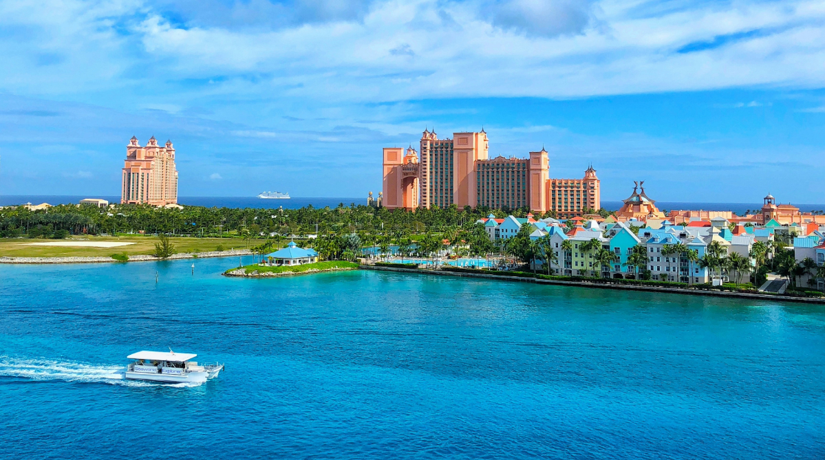 Resort on an island in the Bahamas