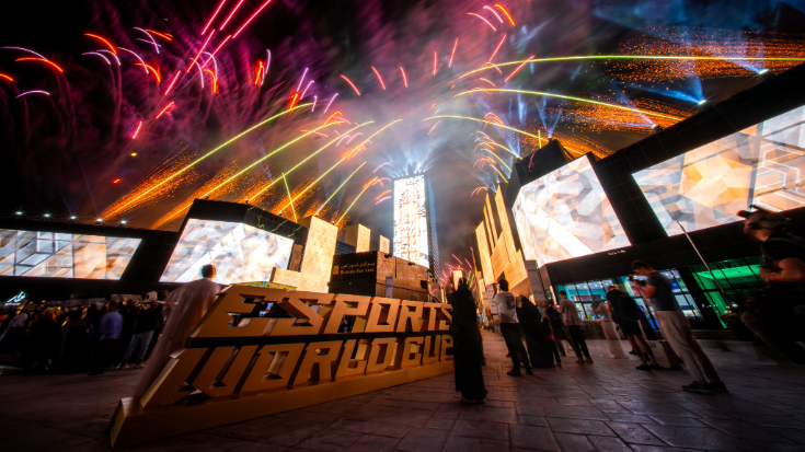 Main promotional image for Esports World Cup 2025 showing global gaming event branding.