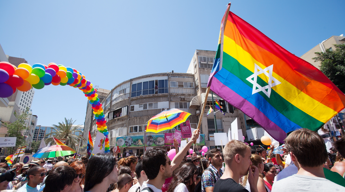 Tel Aviv Pride attendees