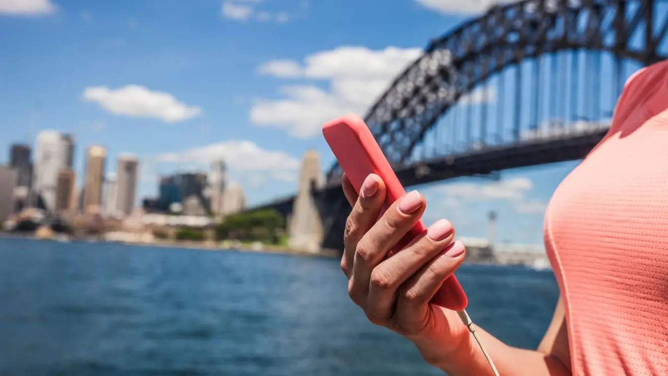 Femme faisant son jogging à Sydney, en Australie.
