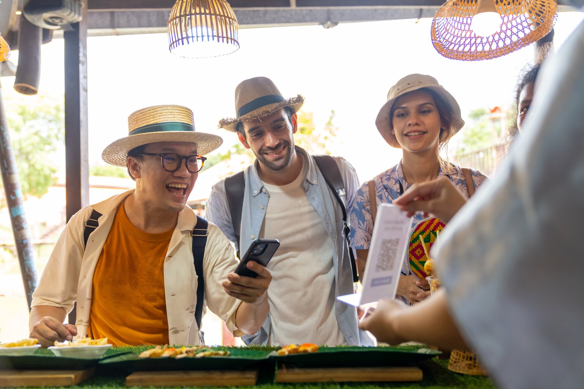 Gruppe mit Apps in Thailand