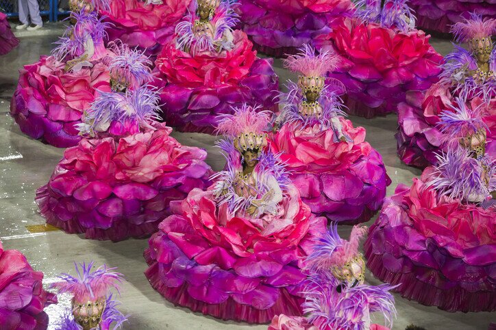 Samba dancers during the Brazil Carnival in Rio