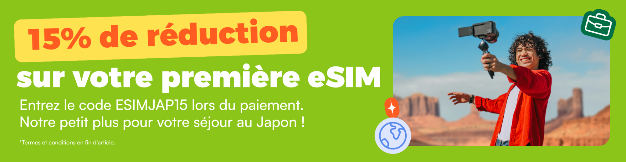code promo airalo sur les eSIM Japon