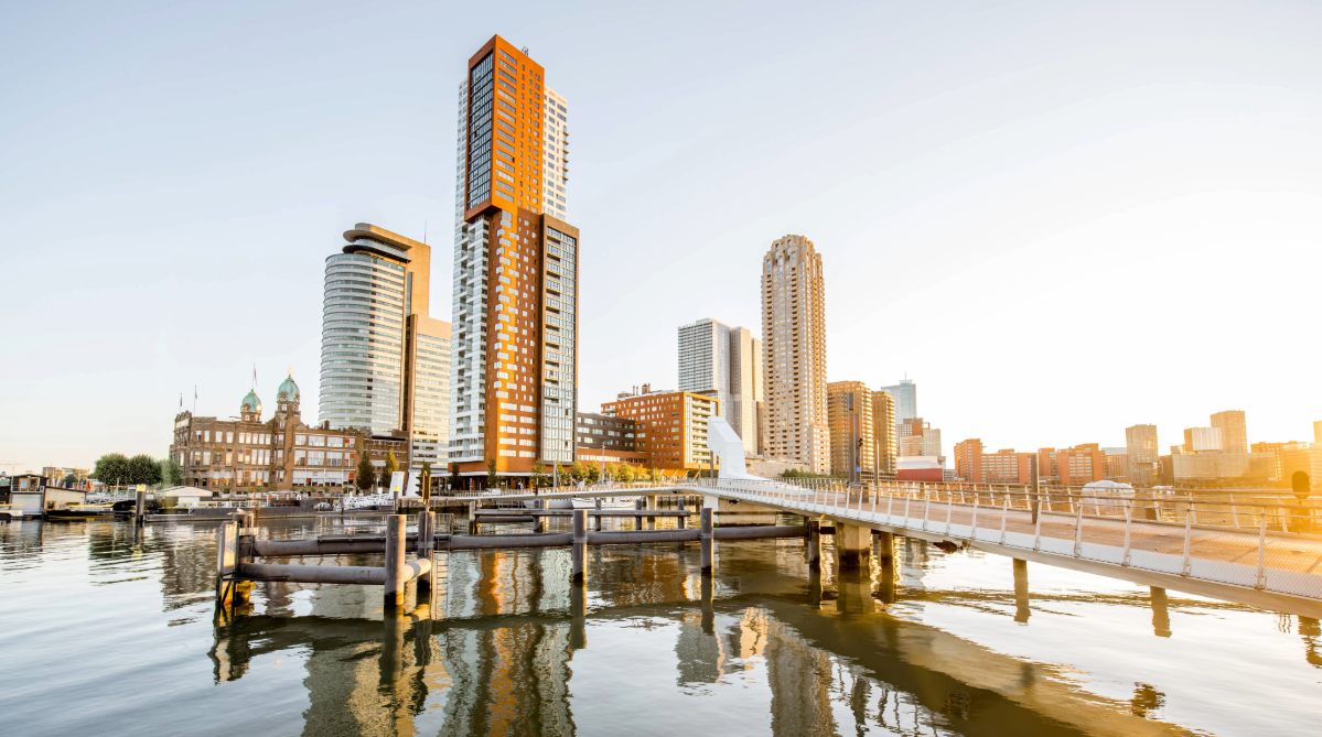 Rijn port in Rotterdam, Netherlands