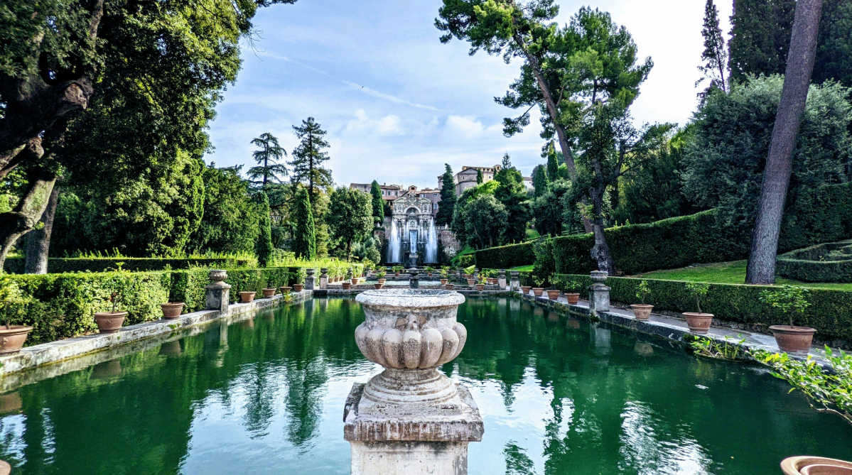 Garden in Tivoli, Italy