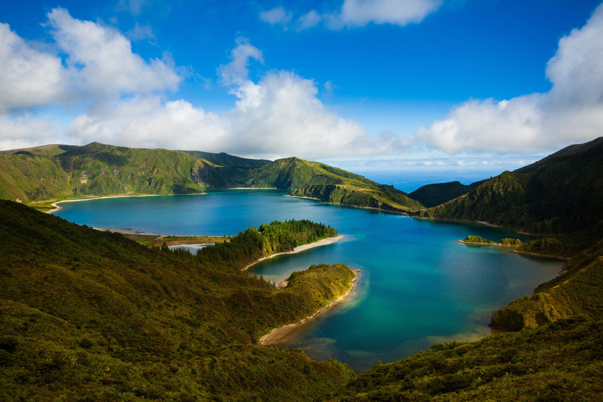 Lagoa do Fogo in São Miguel Island in the Azores