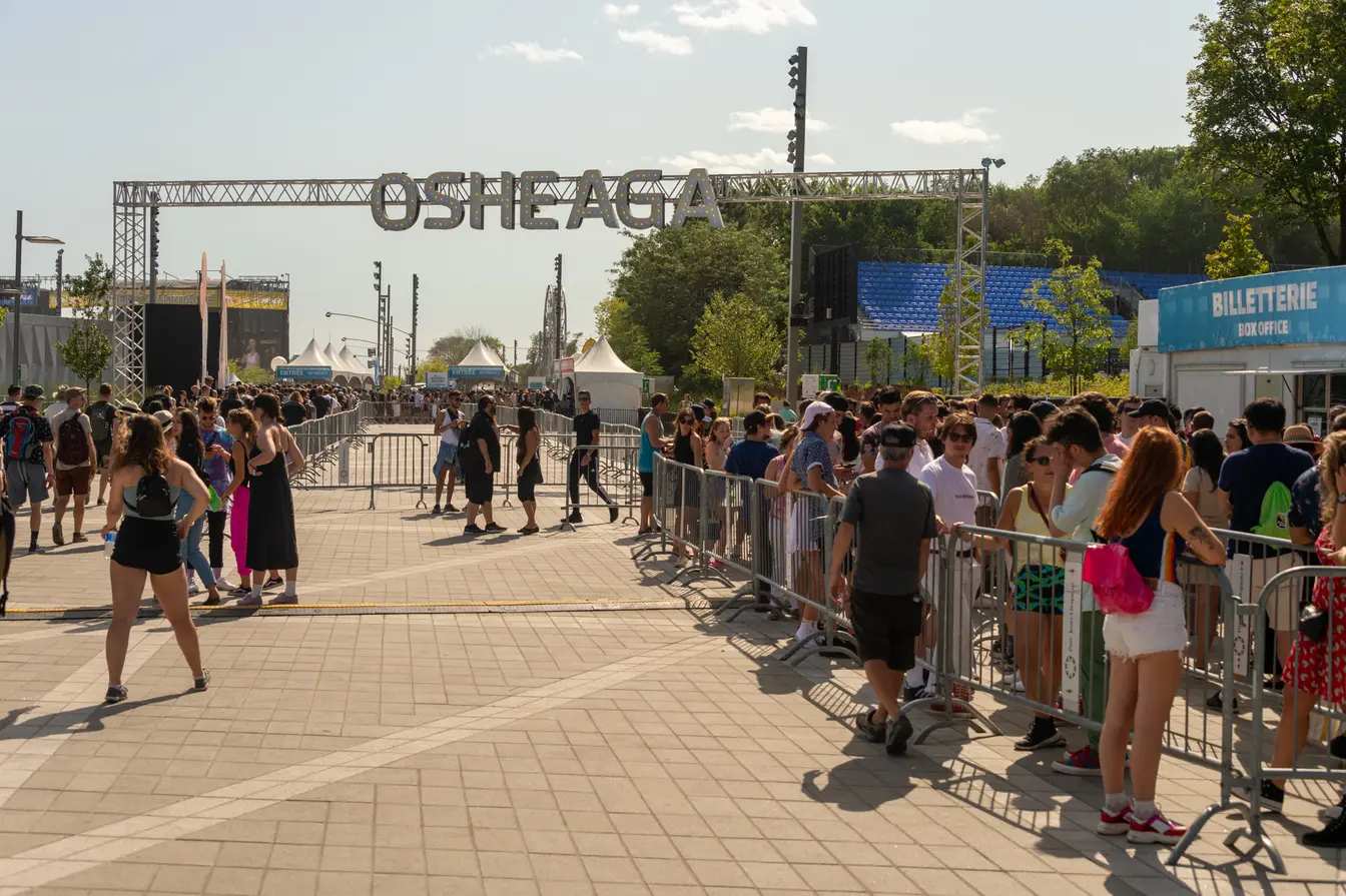 People lining up for tickets at the Osheaga music festival in Montreal