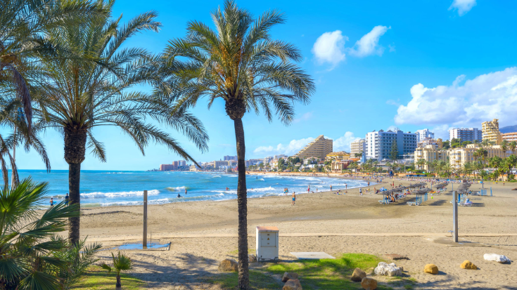 Benalmadena beach. Malaga, Andalusia, Spain