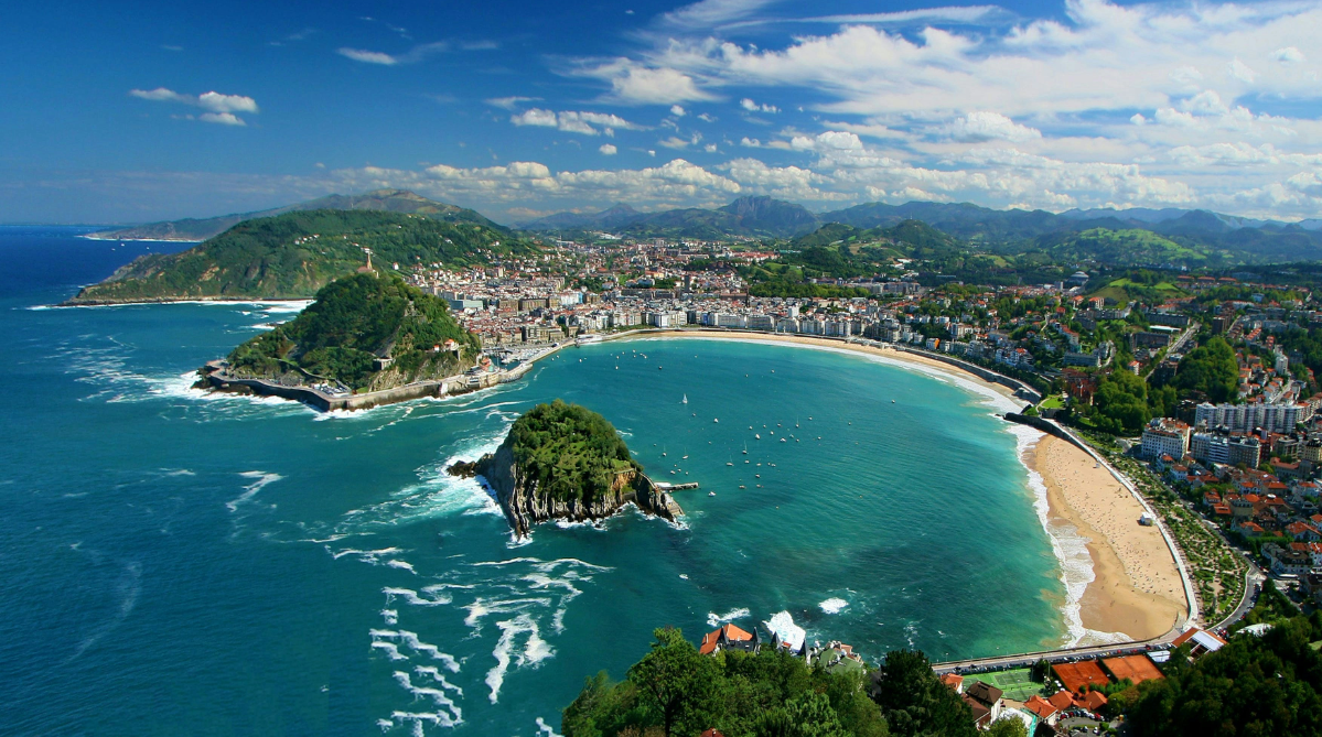 Aerial view of San Sebastian