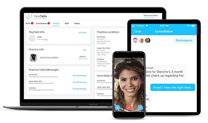 TeleTails telemedicine platform