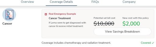 An example of insurance savings on cancer treatment