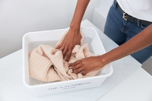 Hand washing sweater