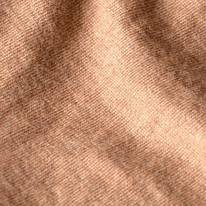 Copper merino wool fabric. 