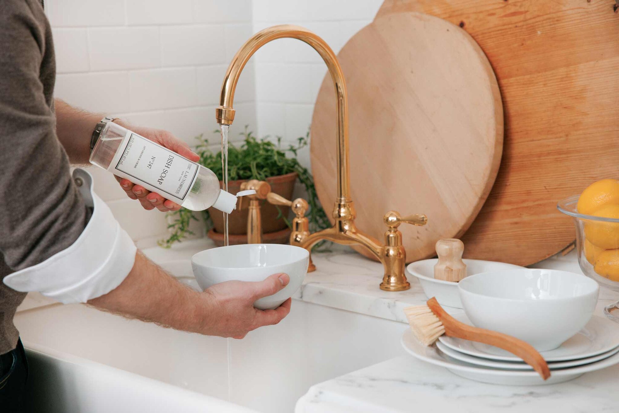 sink with dishes