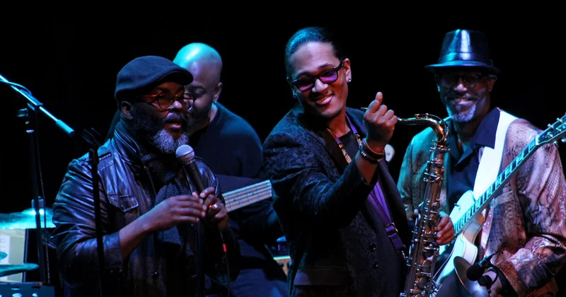 Live jazz and blues music performance