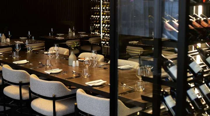 Luxury restaurant dining at arrival