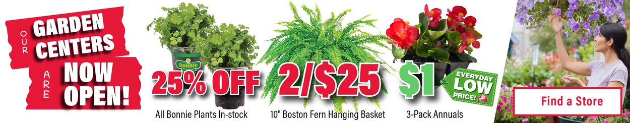 Our Garden Centers are Now Open