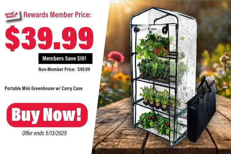 Portable Mini Greenhouse w/ Carry Case