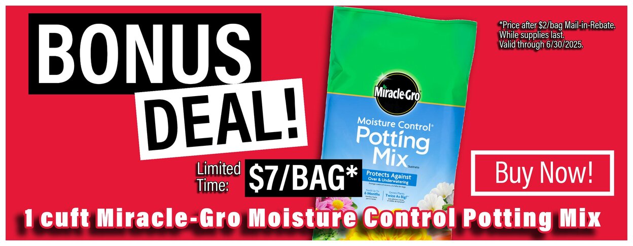 Bonus Deal Miracle Gro 1 cuft. Moisture Control Potting Mix