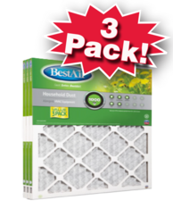 3-Pack Merv 8 Furnace Filters