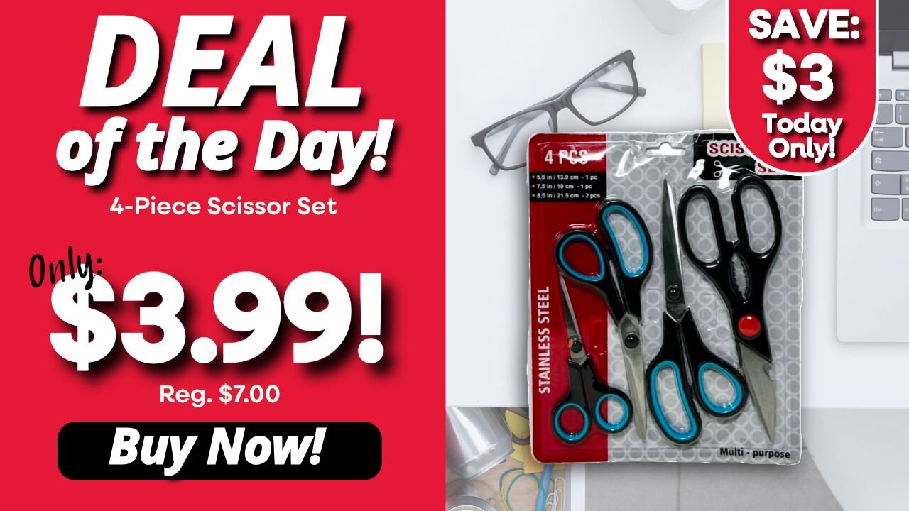 Deal of the Day 6/11 Scissor Set
