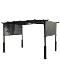 Grey Flat Top Pergola