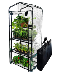 Portable Mini Greenhouse w/ Carry Case