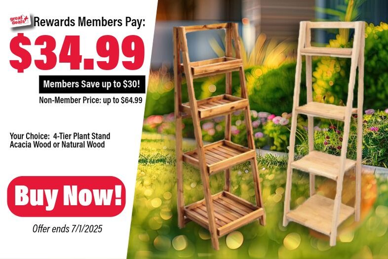 4-Tier Plant Stand Only $34.99