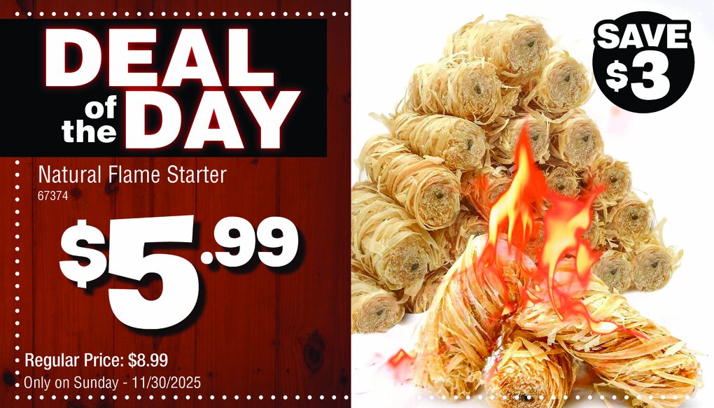 Deal of the Day Natural Flame Starter for $5.99