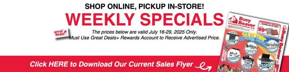 Click Here to Download Our Current Sales Flyer